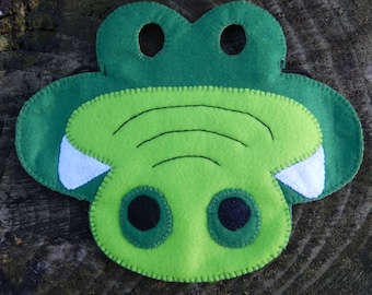 Felt Crocodile Mask for Disguise