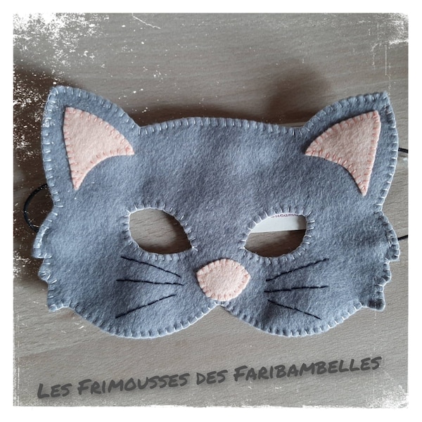 Masque Chat en Feutrine pour déguisement