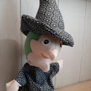 Fabric Witch Hand Puppet for Storytelling