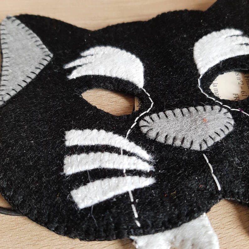 Felt Black Panther Mask for Costume image 3