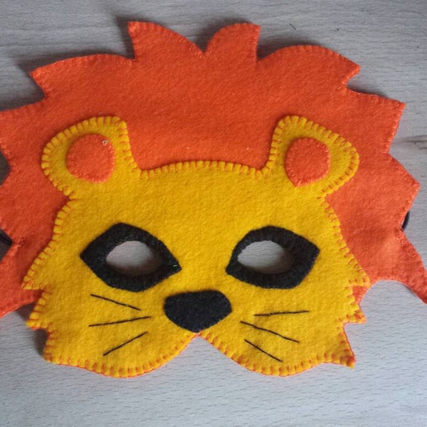 Masque Lion en Feutrine deguisement pour enfant