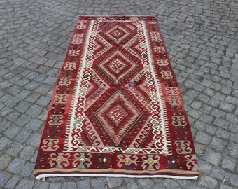 Alfombra Kilim Anatolia Vintage: Alfombra Étnica Boho de 8 x 2 metros