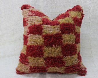 Fluffy square Pillow,Decorative Pillow,Decorative Pillow,Cushion Cover,Ethnic Pillow,Sofa Decor Pillow,16&quot;x16&quot;inches,40x40 cm