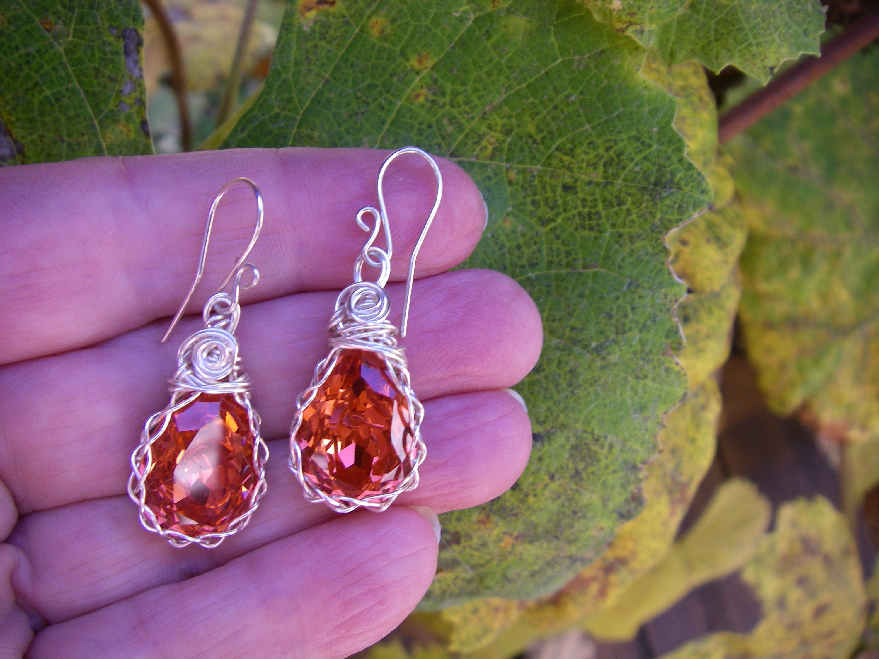 •EOWYN• chiastolite + mixed metal earrings