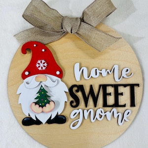 交換可能なノームドアハンガー：季節のホームデコレーションサイン