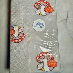 Fairy Tale Spotted Red Mushroom Paper Napkins, Hostess Napkins, Decoupage Crafts, 32 Count Package. Wild Sage party supplies