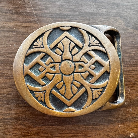 1975 Tech Ether Guild Inc Rays Solid Brass Belt B… - image 1