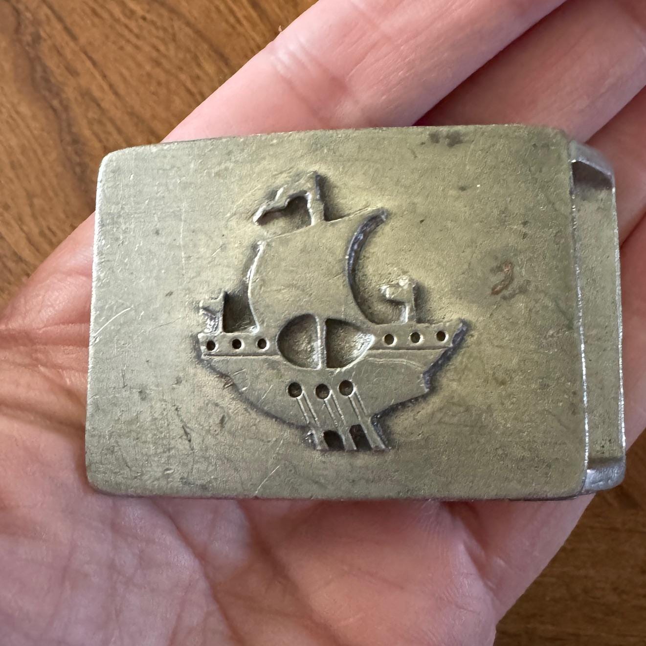 Vintage belt buckle  pirate swashbuckler vibes cosplay quality metal pewter Pewter Pirate Buckle - Etsy main image 3