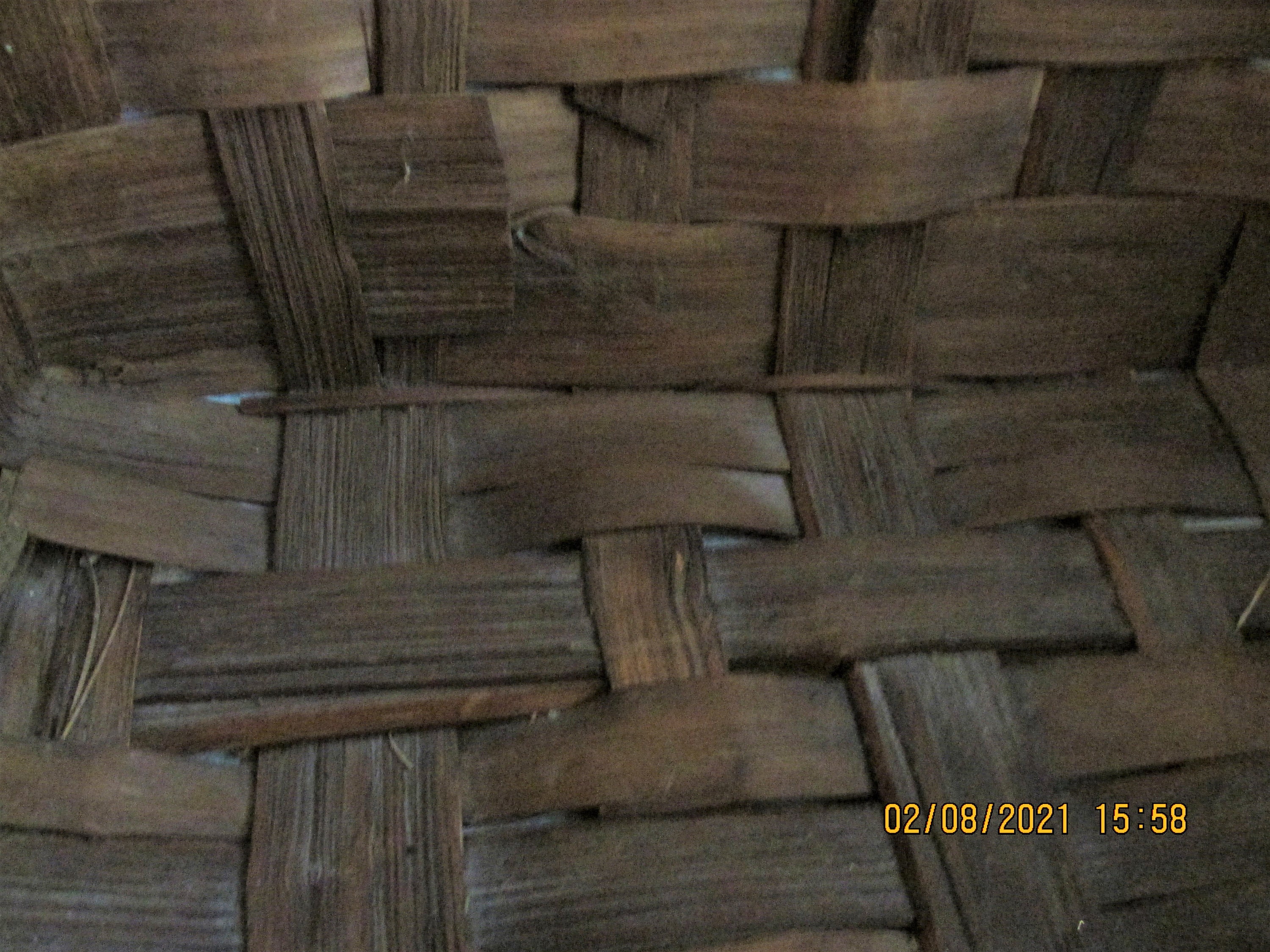 Vintage Woven Wide Splint Gathering Basket W/handle Table Top Decor or ...