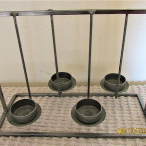 Metal Tabletop Tealight Candleholder Stand for 4 Candles