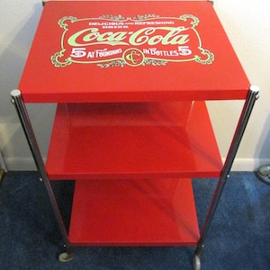 コカコーラ 3段メタルキッチンカート