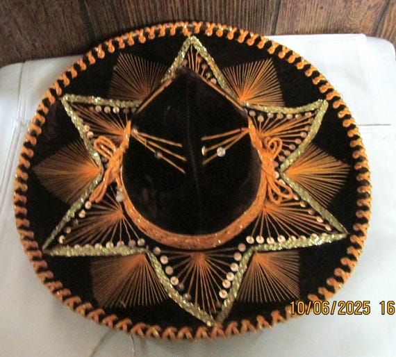 Pigalle Mexican Sombrero Mariachi Hat made in Mexico kids size