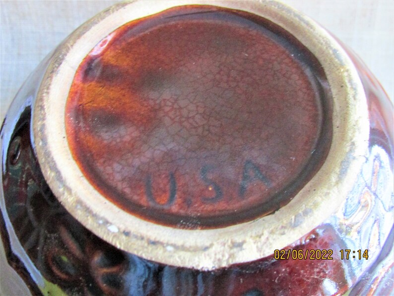 Marcrest Stoneware Oven Proof Mixing or Serving Bowl Daisy Dot Brown Etsy