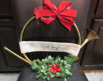 クリスマス フレンチホルン デコレーション