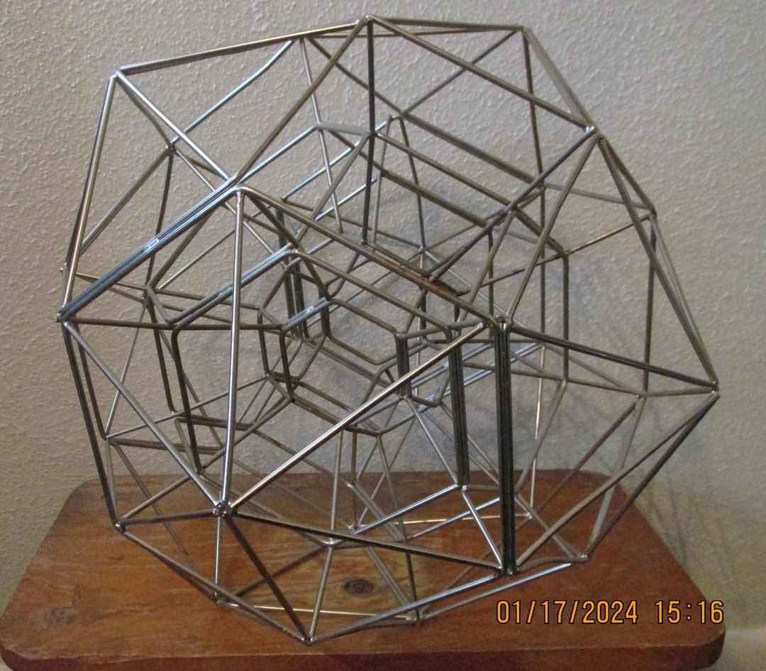 Geometric Sphere Globe Abstract Tabletop Centerpiece 11 Inch Diameter ...