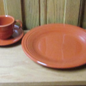 Homer Laughlin Fiesta Ware 5 Teiliges Gedeck Paprika