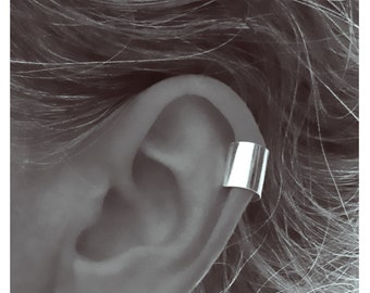 Pendiente de cartílago tipo ear-cuff de plata 925/1000