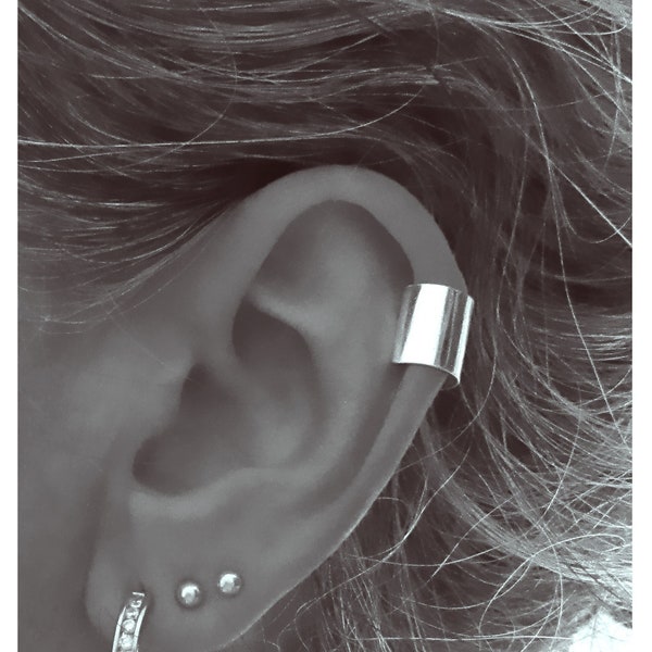 Bague d'oreille manchette de cartilage ear-cuff en argent 925/1000e