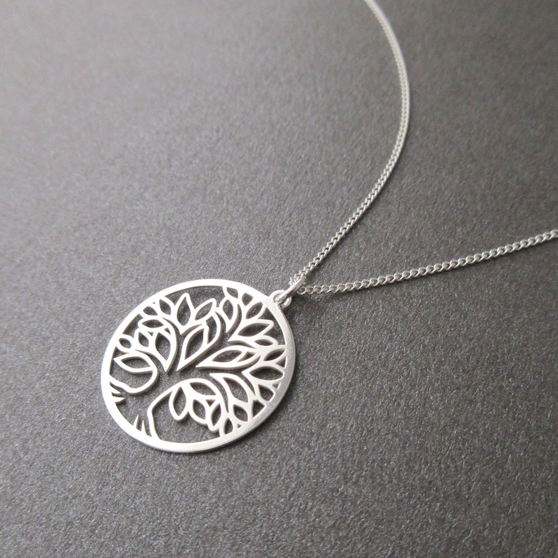 Pendentif Arbre De Vie En Argent Massif 925 - Rond 25x15 Mm - Neuf Avec étiquettes