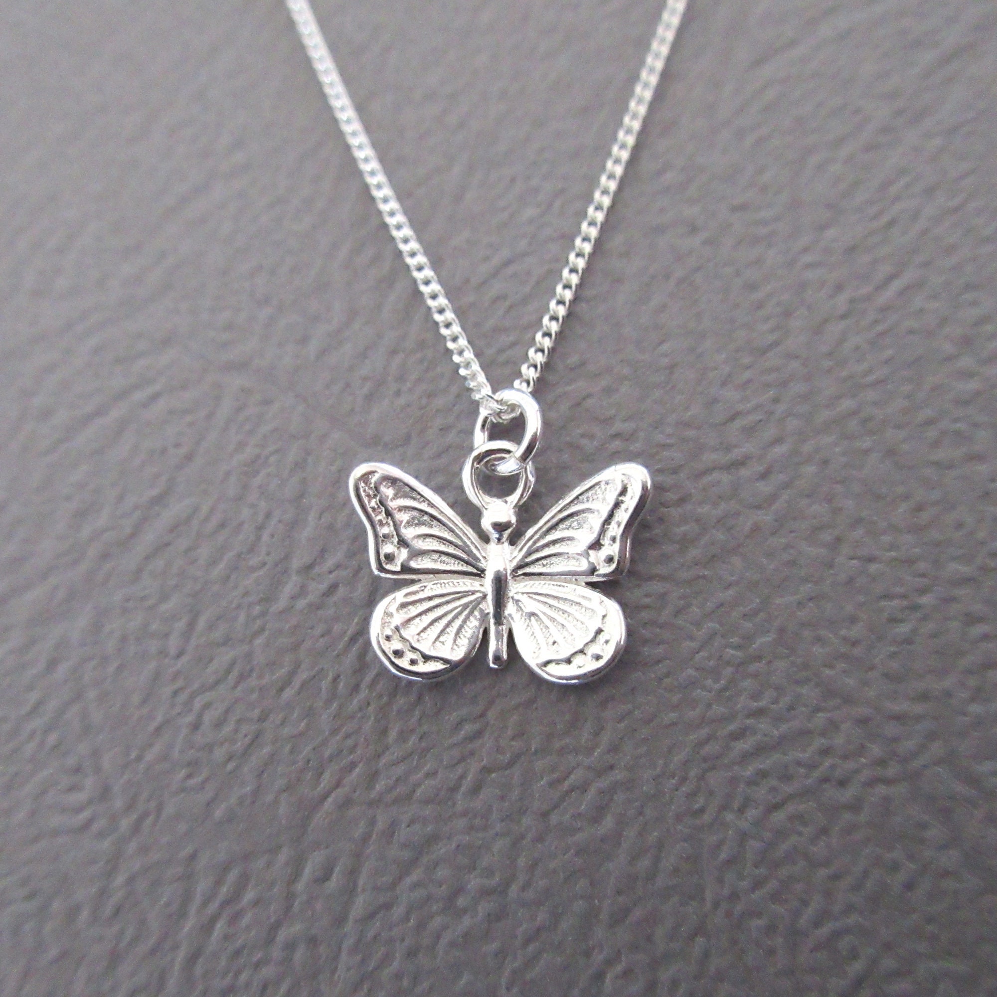 送料無料の通販 Silver 925 Butterfly Etsy - Necklace Pendant アクセサリー