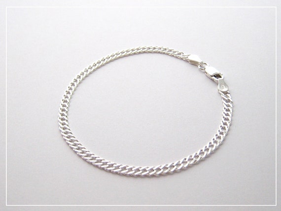 Bracelet Gourmette En Argent Massif – Élégant Et Intemporel