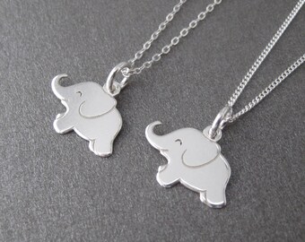 Collier pendentif éléphant argent 925 sterling