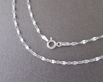 Collier ras de cou chaîne fantaisie à superposer en argent 925/1000e