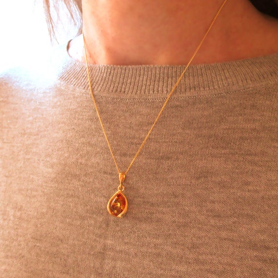Collier En Ambre Baltique Véritable - Longueur 50 Cm (19.6") - Perles Naturelles Multicolores - Fait Main Lituanie