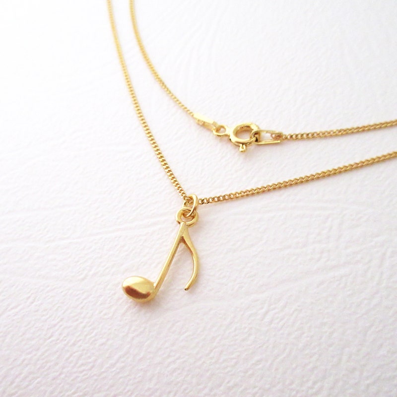 Gold Music Note - Etsy