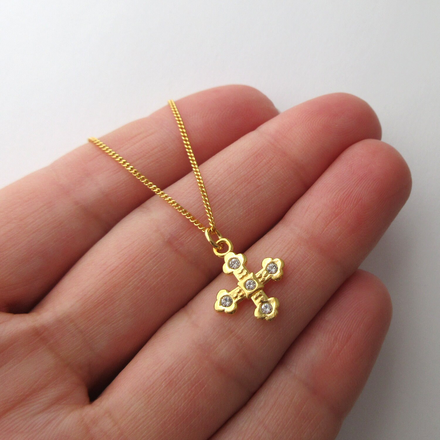 Necklace Pendant Greek Byzantine Cross 