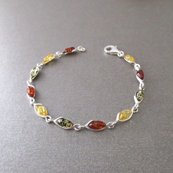 Baltic Secret Selected Baltic Amber Bracciale in vera ambra – Gioielli del Mar Baltico – Bracciale grezzo anti-stress in perle di ambra baltica – Gioielli in vera ambra – Popolare come bracciale