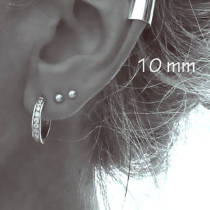 Bague d'oreille manchette de cartilage ear-cuff en plaqué or 24 carats image 5