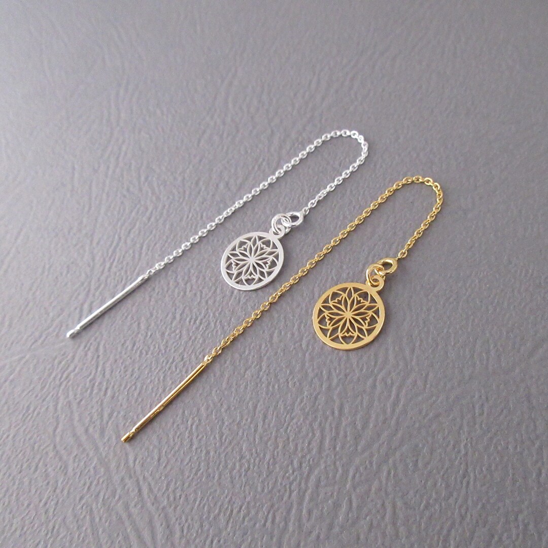 6 Chaînes De Connexion Pour Boucles D'oreilles - En Argent 925, Or Et Platine, 28-30 Mm, Pour Créer Des Pendentifs - 7