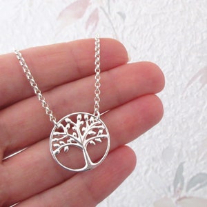 Tree of life pendant necklace in 925/1000 silver