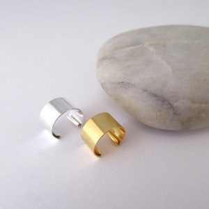 Ear-cuff cartilage earring in 925 silver or gold plated