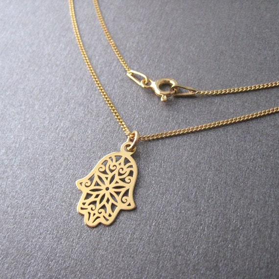 Fatma Khamsa Hand Pendant Necklace 
