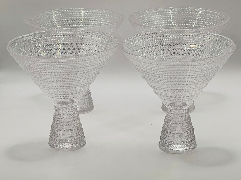 Jupiter Beaded Glass Martini Glasses Etsy