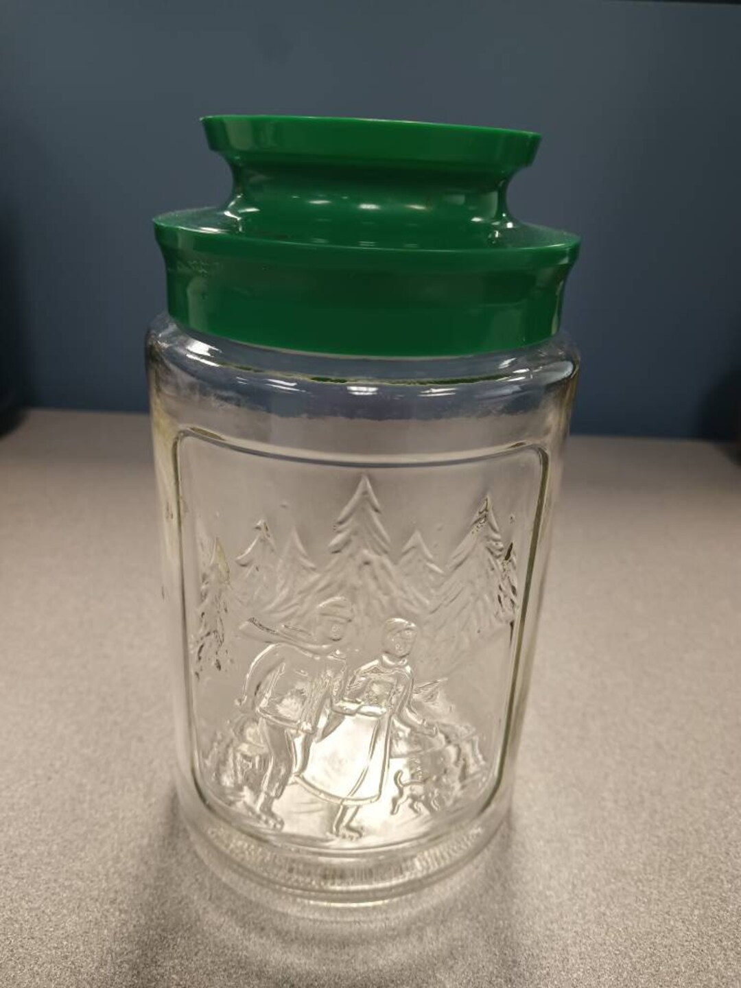 Vintage Glass Tang Jar Etsy