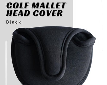Black Mallet Putter Head Cover-Perfect for Mallet Putters