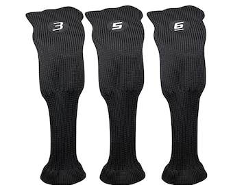 Black Golf All Hybrid Head Cover 3/5/6 Acrylic Head Covers