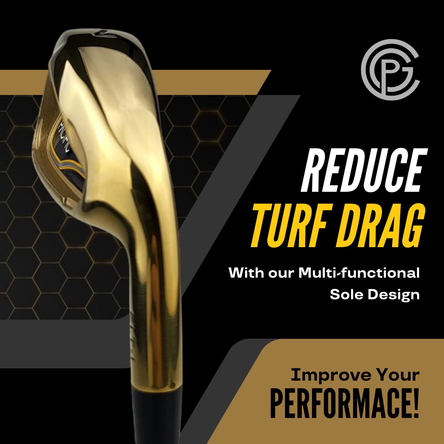 Pacific Golf Clubs-flt-1 Gold Premium Iron Set #6-SW Regular