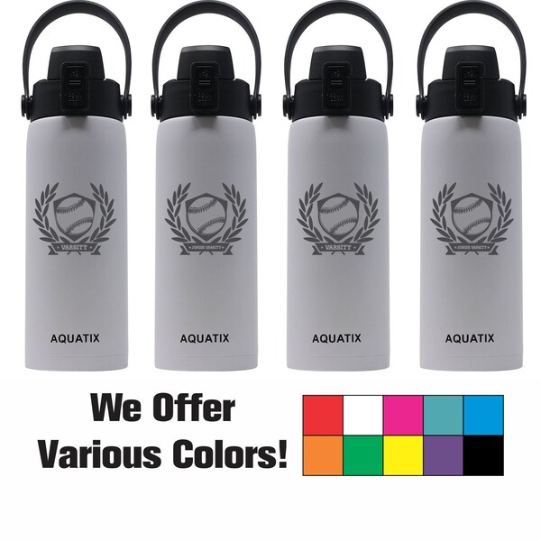 Personalized Bulk Baseball Water Bottle Etsy