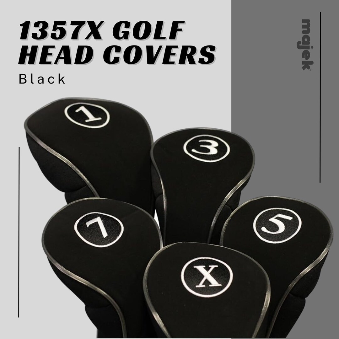 1-3-5-7-x-black-golf-zipper-head-covers-for-driver-fairway-woods-head