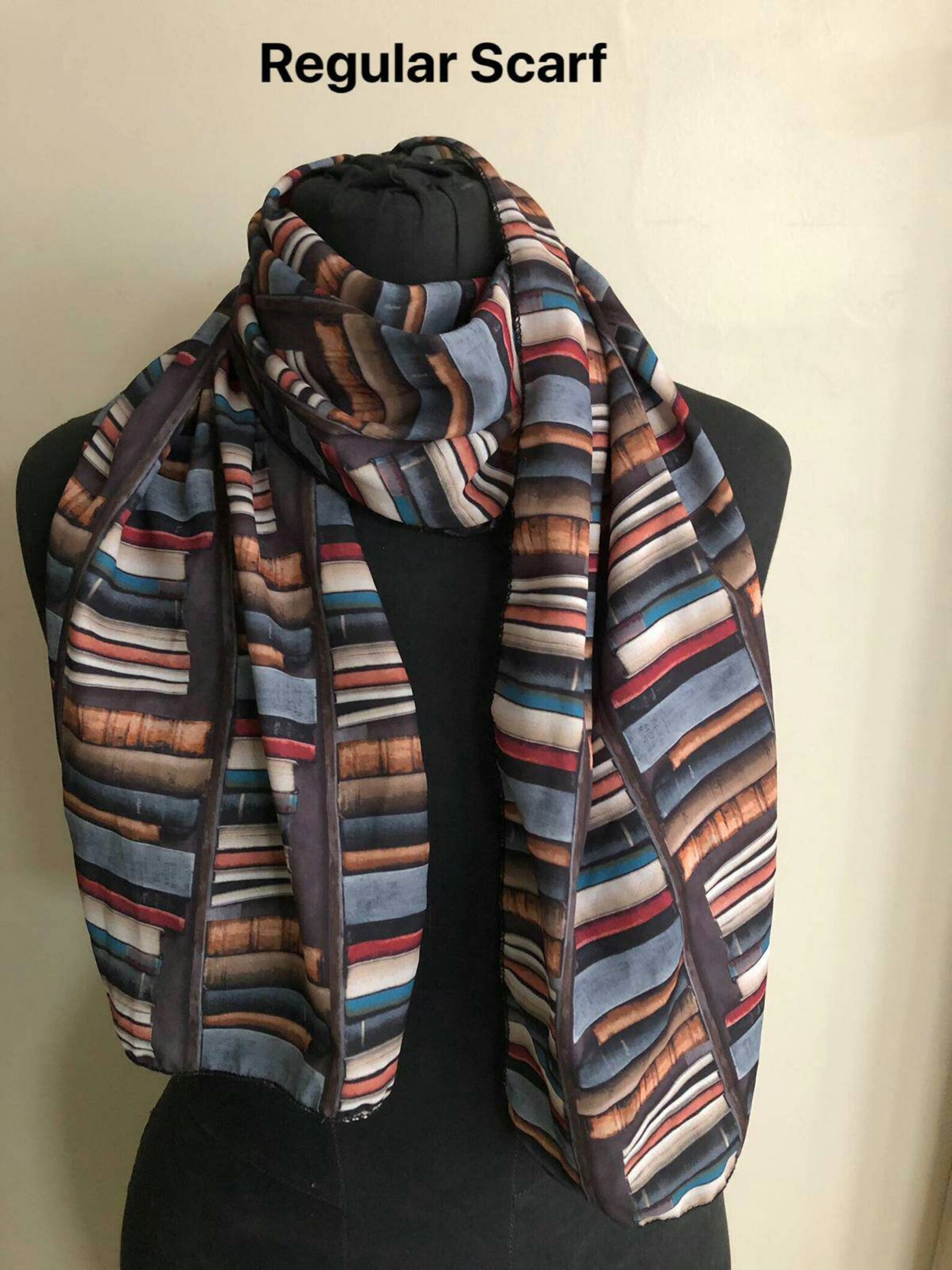 Book scarf Book Lover Gift for Her Literary Gift Library Etsy