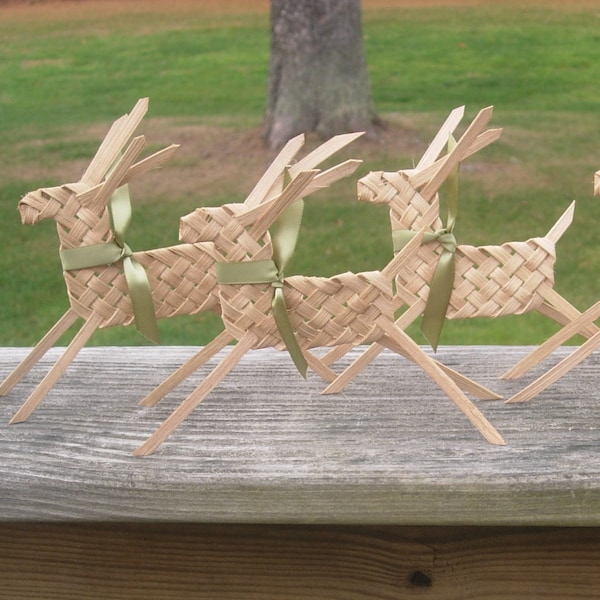 Pattern - Woven Reindeer Ornament