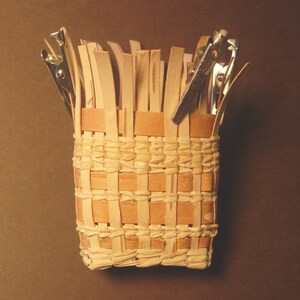 Digital Download PATTERN for Birch Bark Necklace Basket image 1