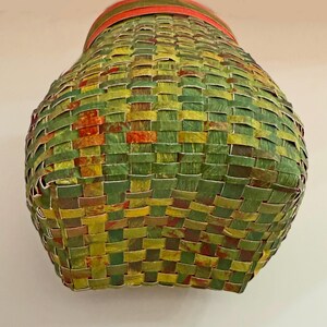 PATTERN for watercolor paper basket image 6