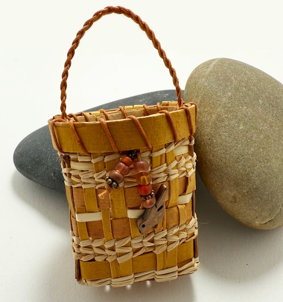 Birch Bark Necklace Baskets