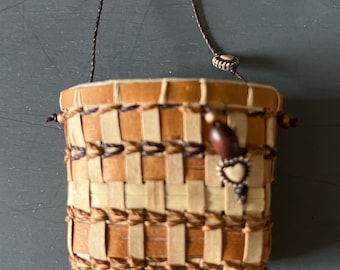 Birch Bark mini Necklace Baskets