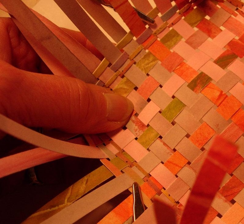 PATTERN for watercolor paper basket image 2